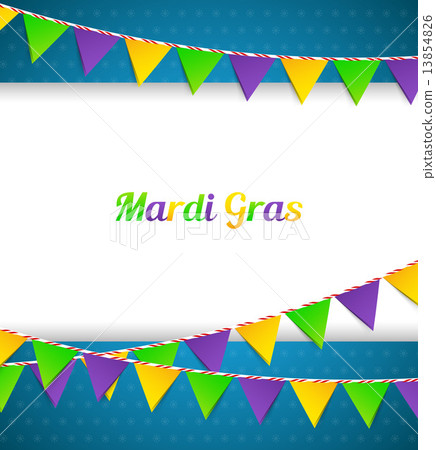 Mardi Gras background with flags Mardi Gras background with flags 13854826