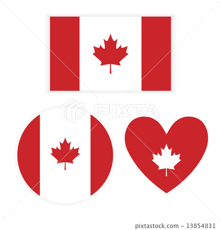 Flag Canada on white background Flag Canada on white background 13854831
