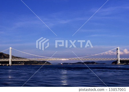 Shimotsui Seto Ohashi Bridge and Seto Ohashi Bridge Line Rapid Marine Liner 13857001