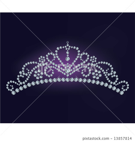 Diamond tiara - vector illustration  13857814