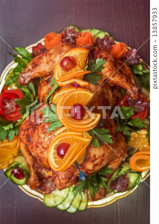 Whole roasted chicken Whole roasted chicken 13857933