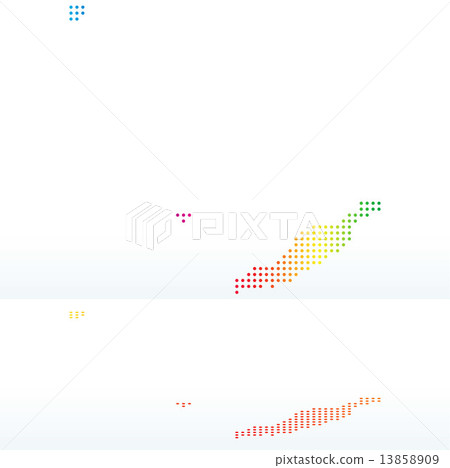 Map of Anguilla with with Dot Pattern Map of Anguilla with with Dot Pattern 13858909