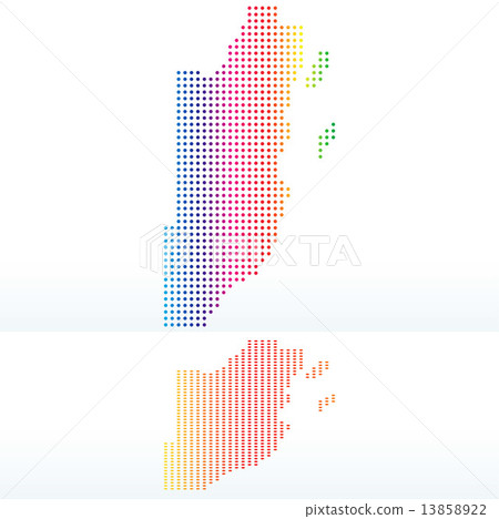 Map of Belize with with Dot Pattern - Stock Illustration [13858922] - PIXTA