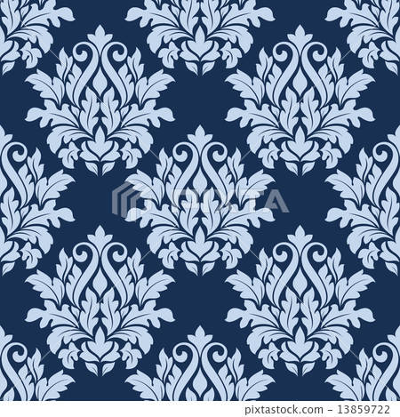 Light blue floral seamless pattern Light blue floral seamless pattern 13859722