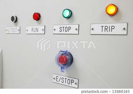 Close up of an Electric meter,Electric utility meters for an apartment complex  13860165
