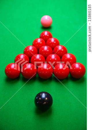Snooker ball on snooker table, Snooker or Pool game on green table, International sport. Snooker ball on snooker table, Snooker or Pool game on green table, International sport. 13860185