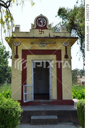 Small Hindu temple in Kushinagar, India Small Hindu temple in Kushinagar, India 13860379