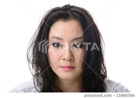 squint eyed crazy asian woman 13860566
