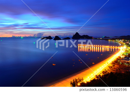 View of Ao Manao bay in Prachuap Khiri Khan, Thailand 13860596