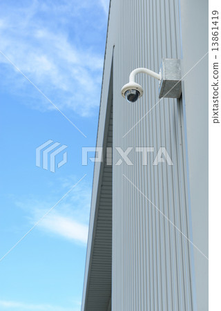 Security camera install corner of building 13861419