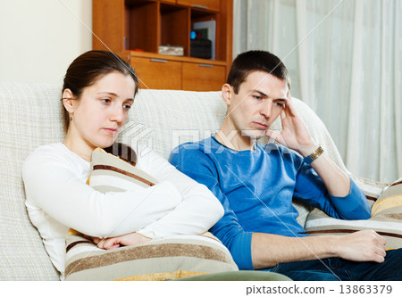 Sadness couple having problems 13863379