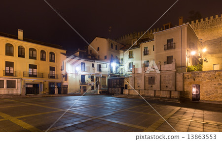 Night view of Segovia, Spain Night view of Segovia, Spain 13863553
