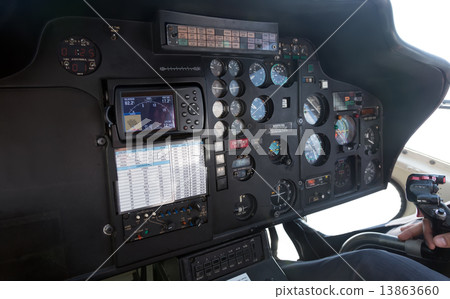 interior of helicopter cabin 13863660