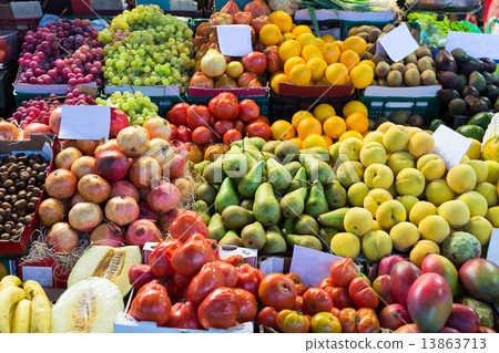 Various fruits on spanish market 13863713