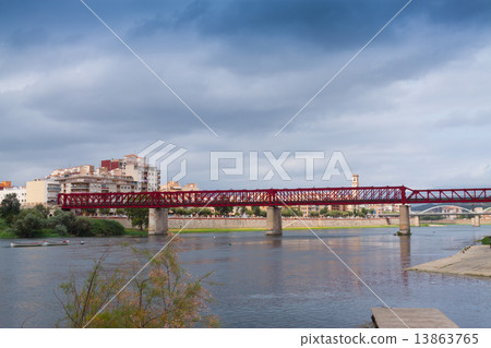 View of Ebre river in Tortosa 13863765