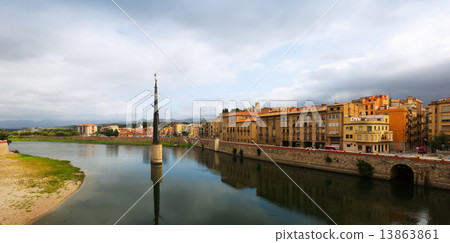 Day view of Ebre in Tortosa, Spain Day view of Ebre in Tortosa, Spain 13863861