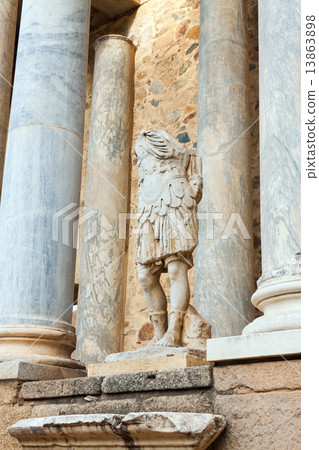 Closeup of ancien Roman Theatre 13863898