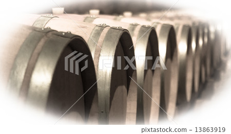 Aged image of old winemakers cellar Aged image of old winemakers cellar 13863919