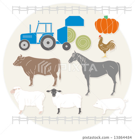 牧場和拖拉機北海道 13864484