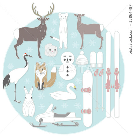 Leisure and creatures in northern countries Hokkaido 13864487