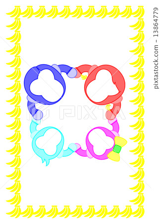 Postcard template face-up billboard - Family - Stock