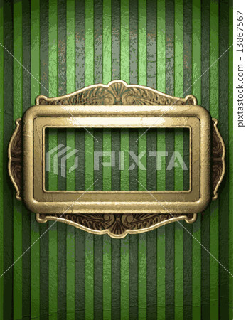 gold on green background 13867567
