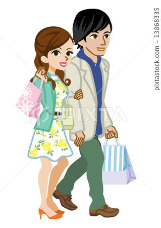 夫婦購物春天的衣服 夫婦購物春天的衣服 13868335