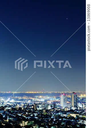背景材料：城市夜景 13869008