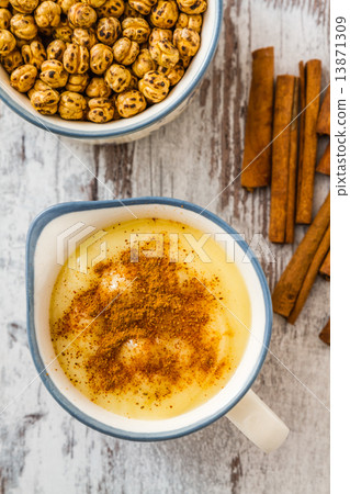 Boza or Bosa, traditional Turkish dessert 13871309