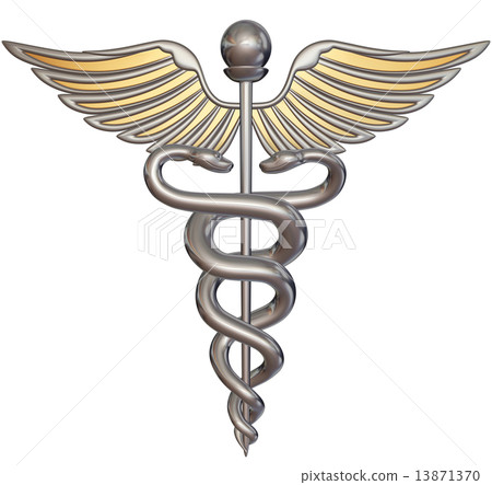 Silver caduceus 13871370