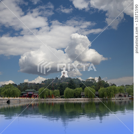 Beihai Park -- is an imperial garden to the northwest of the Forbidden City in Beijing Beihai Park -- is an imperial garden to the northwest of the Forbidden City in Beijing 13871590