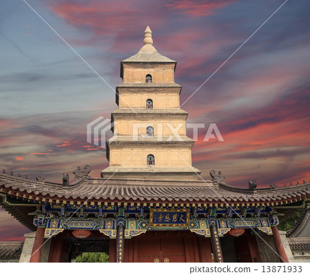 Giant Wild Goose Pagoda or Big Wild Goose Pagoda,Xian (Sian, Xi'an), Shaanxi province, China Giant Wild Goose Pagoda or Big Wild Goose Pagoda,Xian (Sian, Xi'an), Shaanxi province, China 13871933