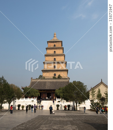 Giant Wild Goose Pagoda or Big Wild Goose Pagoda,Xian (Sian, Xi'an), Shaanxi province, China 13871947
