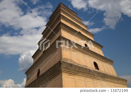 Giant Wild Goose Pagoda or Big Wild Goose Pagoda, is a Buddhist pagoda located in Xian, China 13872199