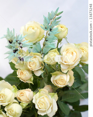 White rose bouquet (spray apricot neo antique) 13873248