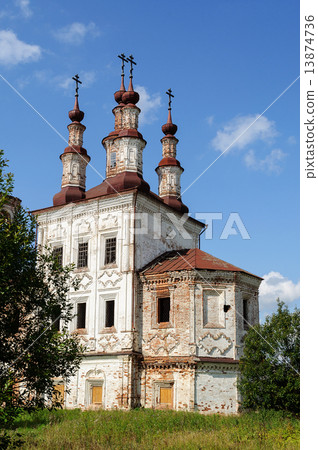 Ancient Orthodox Church in Totma, North Russia 13874736