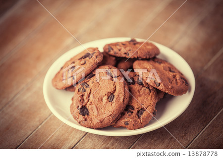 Cookies at wooden background Cookies at wooden background 13878778