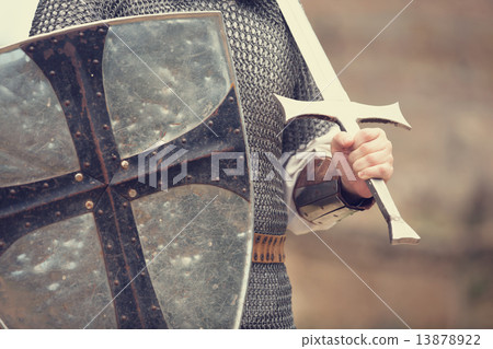 Knight. Photo in vintage style 13878922