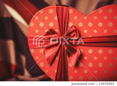 Valentines gift in heart shape. Valentines gift in heart shape. 13878985