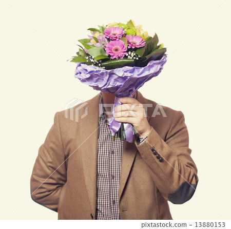 Man with flowers 13880153