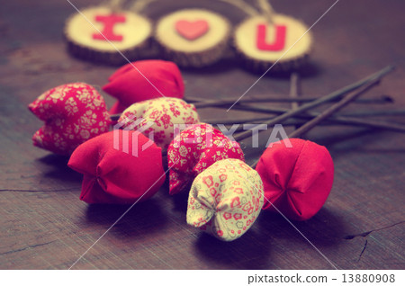 Valentine background, I love you message 13880908