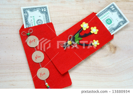 Vietnam Tet, red envelope, lucky money 13880934