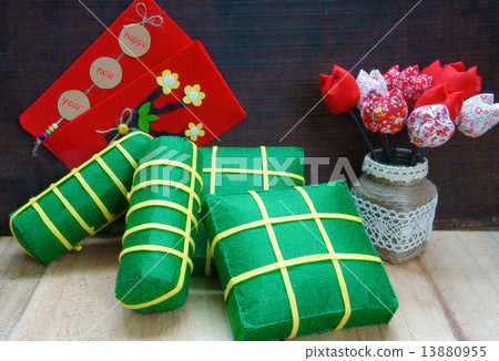 Vietnamese food, banh chung, banh tet, Vietnam Tet Vietnamese food, banh chung, banh tet, Vietnam Tet 13880955