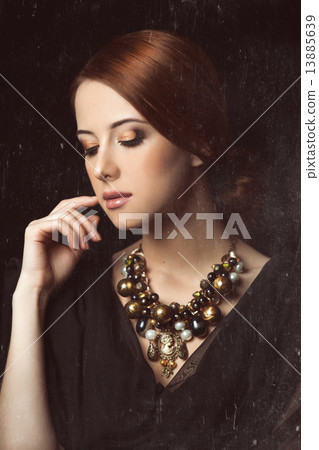 Beautiful women in wreath. 13885639