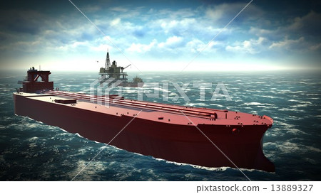 Oil rig platform Oil rig platform 13889327