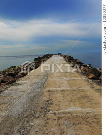 Stone road ruins 13890377