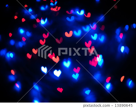 Heart bokeh background, Valentine's day Heart bokeh background, Valentine's day 13890645