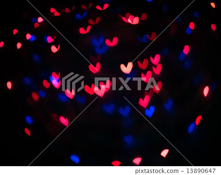 Heart bokeh background, Valentine's day Heart bokeh background, Valentine's day 13890647