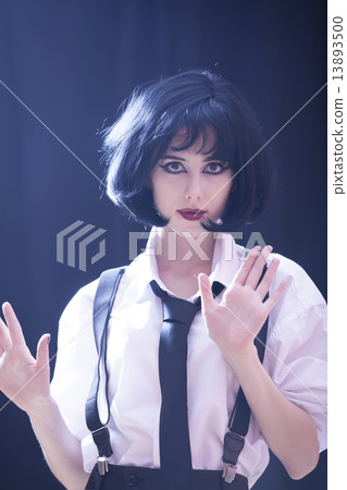 Fashion women with tie. 13893500