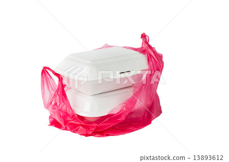 Foam lunch boxes and PVC plastic bag 13893612